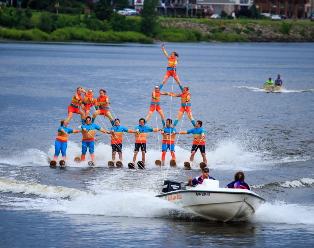 He Performed Water Ski Stunts Behind a Boat and Explored Other Challenges