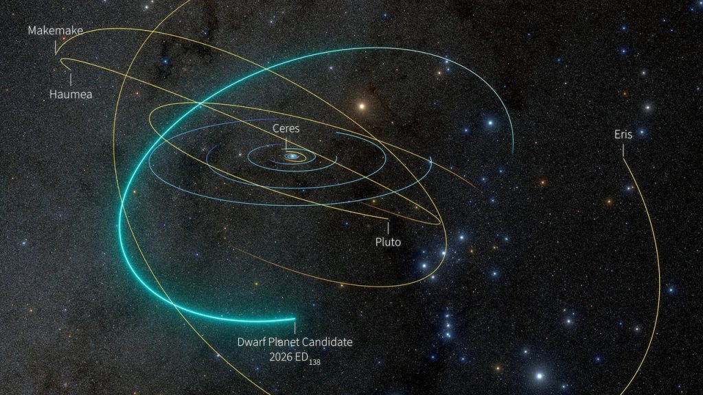 A New Dwarf Planet Candidate Has Been Identified Beyond Pluto