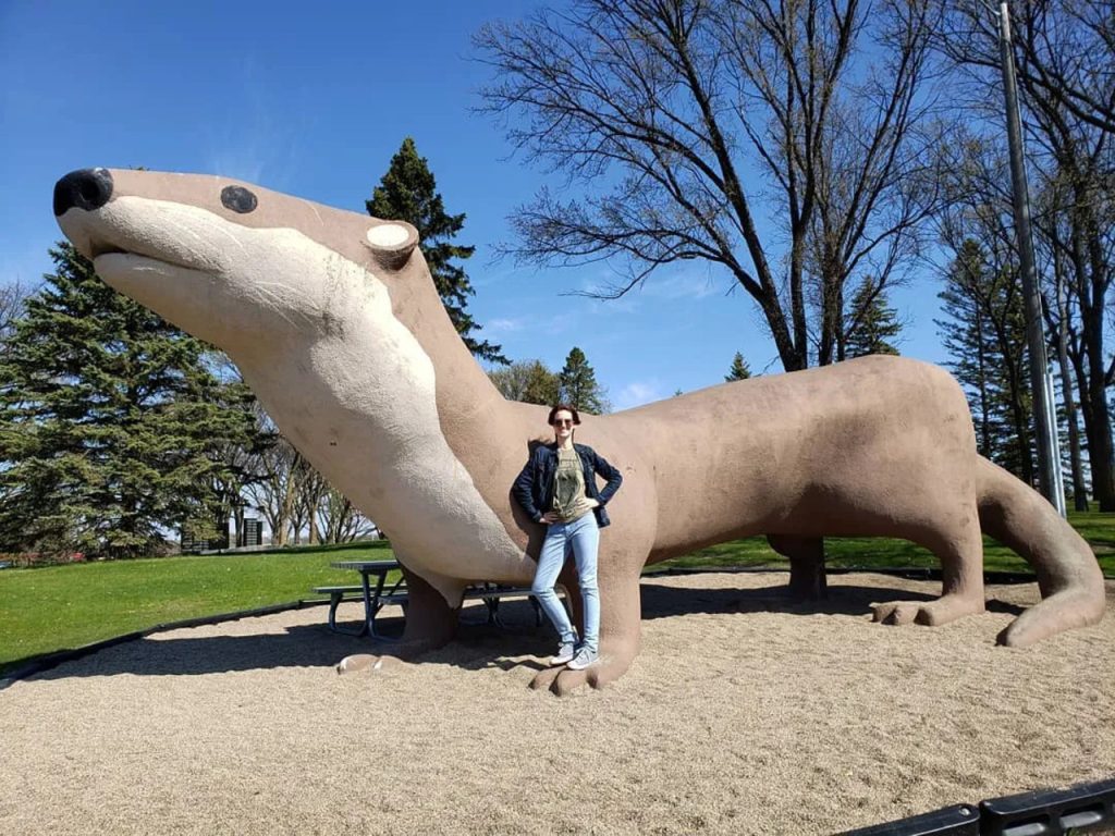 Fergus Falls Is Home to Otto the Otter, a Giant Scrap-Metal Sculpture
