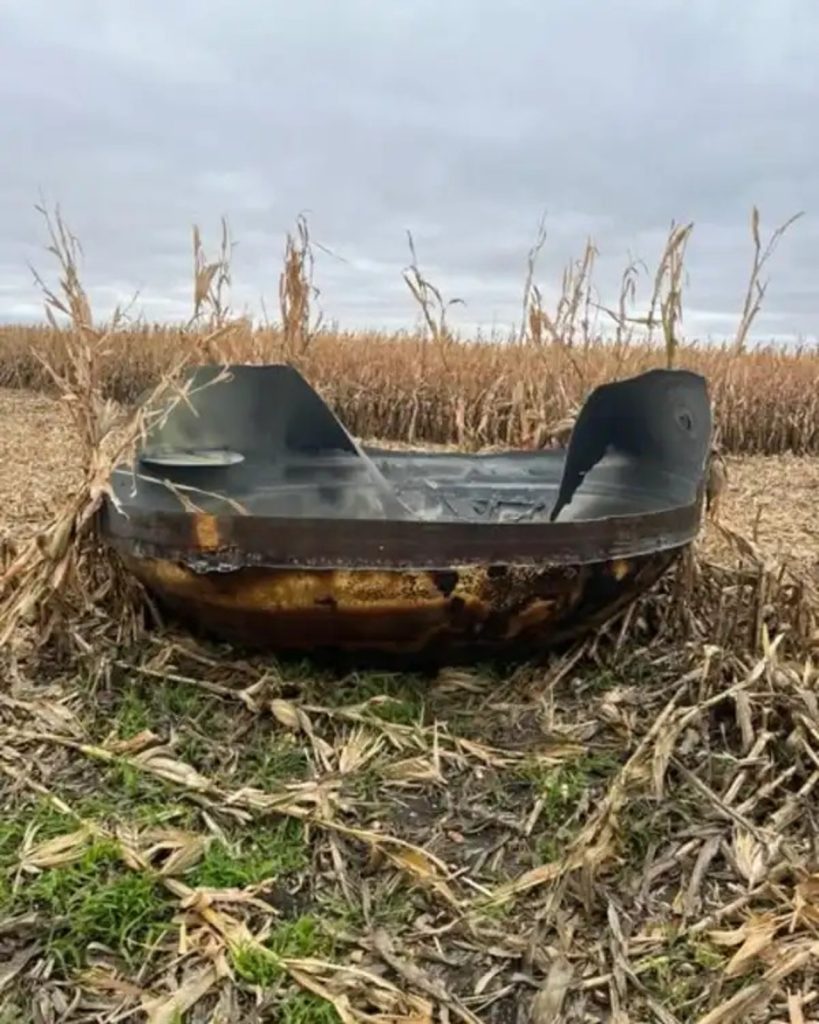 An 11-Foot-Wide Metal Object Turned Up in a Stevens County Cornfield