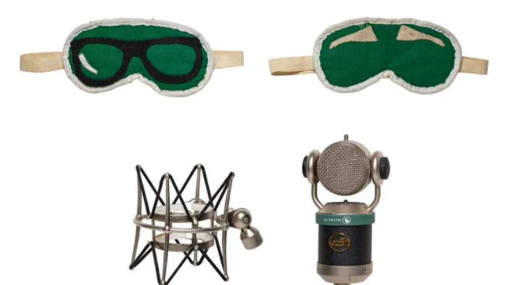 Two Blindfolds and a Microphone Are Among the Featured Objects