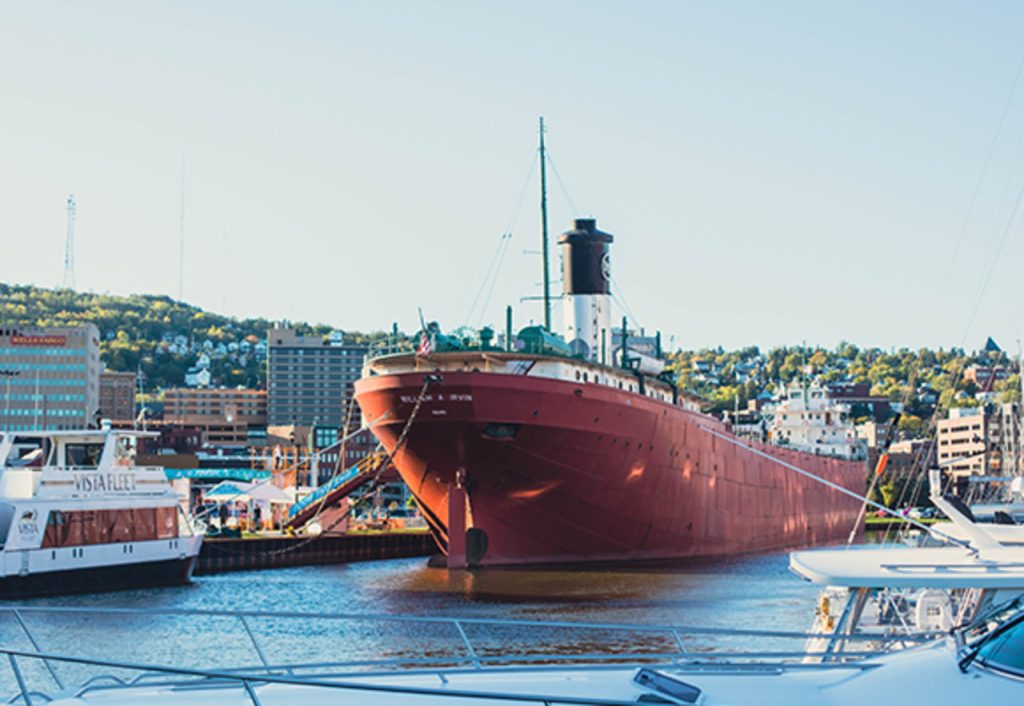 The Lakewalk Lets You Follow Freighters Along Lake Superior